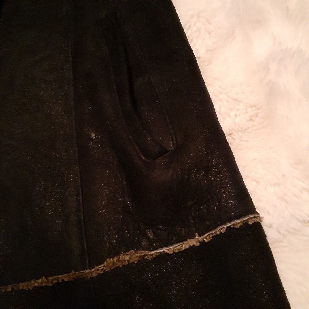 Vintage Shearling Lamb Leather Penny Lane Coat - Picture 8 of 9